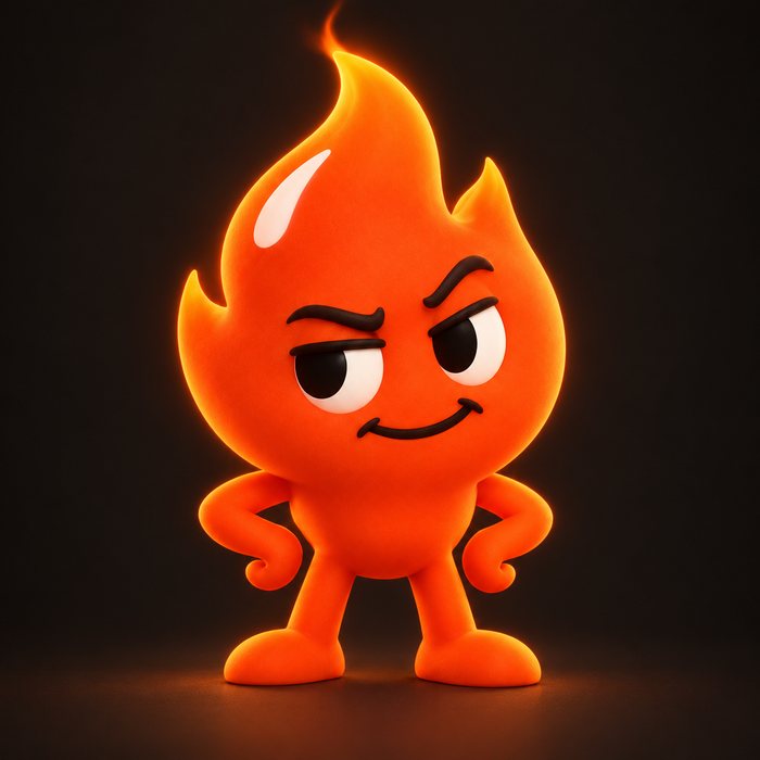 Fueguito, la mascota de la agencia
